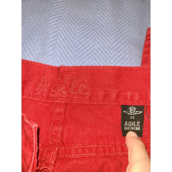 Agile Straight Jeans Men's Size 38 Denim Zip Fly 5-Pockets Regular Fit (M) - Picture 3 of 4